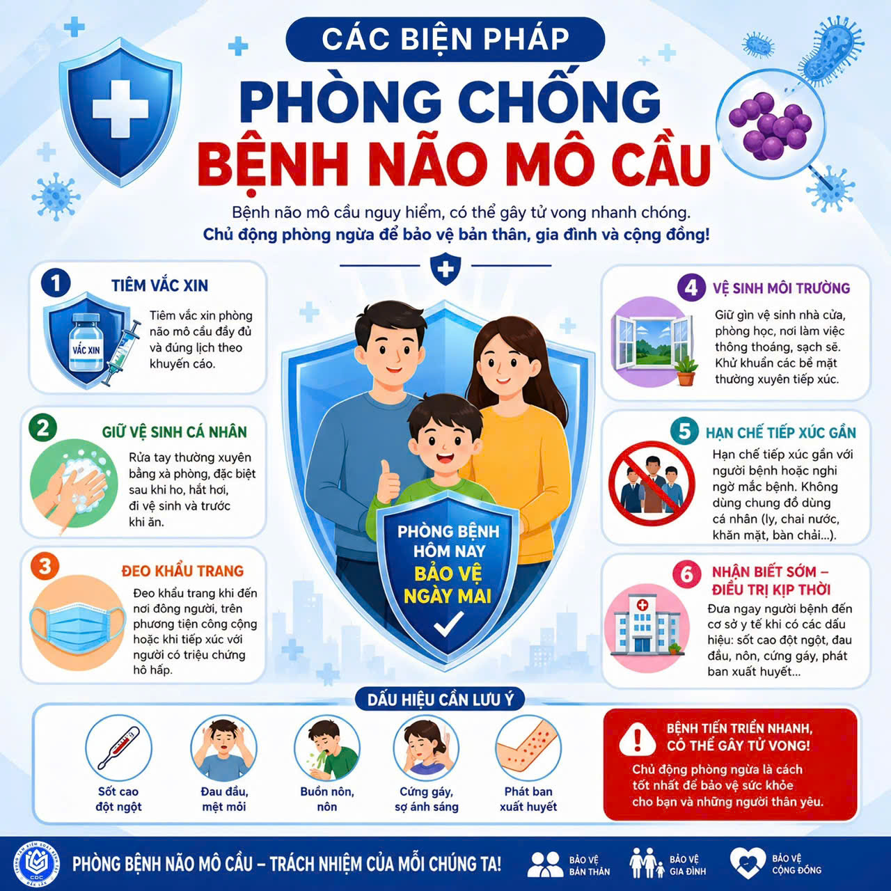 TUYÊN TRUYỀN PHÒNG CHỐNG DỊCH BỆNH NÃO MÔ CẦU